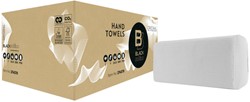 Handdoek BlackSatino Original PT30 v-vouw 2-laags 25x23cm wit 274570
