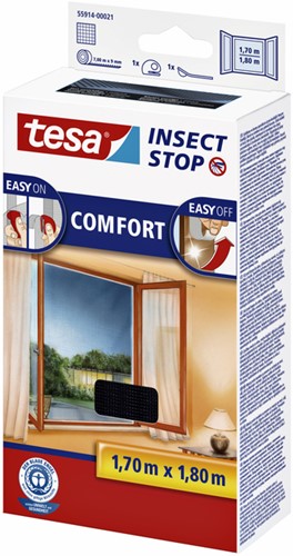 Insectenhor tesa® Insect Stop COMFORT raam 1,7x1,8m zwart-2