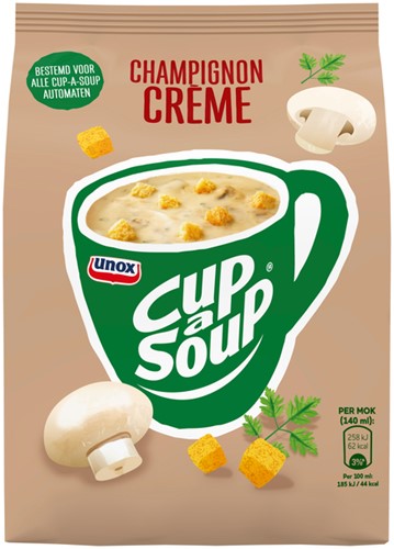 Cup-a-Soup Unox machinezak champignon crème 140ml-2