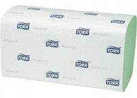 Handdoek Tork H3 Advanced singlefold 2-laags 248x230mm 15x250vel groen 290179-2