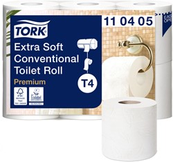 Toiletpapier Tork T4 premium extra zacht 4-laags 153 vel  wit 110405