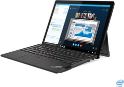 Lenovo ThinkPad X12 Hybride (2-in-1) 31,2 cm (12.3") Touchscreen Full HD+ Intel® 11de generatie Core™ i5 16 GB LPDDR4x-SDRAM 256 GB SSD Wi-Fi 6 (802.11ax) Windows 10 Pro Zwart