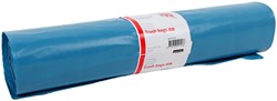 Afvalzak Quantore LDPE T60 120L blauw extra stevig 20 stuks
