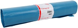 Afvalzak Quantore LDPE T60 120L blauw extra stevig 70x110cm 20 stuks