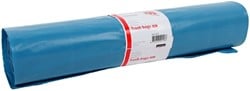 Afvalzak Quantore LDPE T60 120L blauw extra stevig 70x110cm rol à 20st