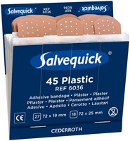 Pleister Salvequick navulling plastic 6 kaarten à 45 stuks 6036