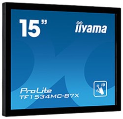iiyama ProLite TF1534MC-B7X touch screen-monitor 38,1 cm (15") 1024 x 768 Pixels Multi-touch Multi-gebruiker Zwart