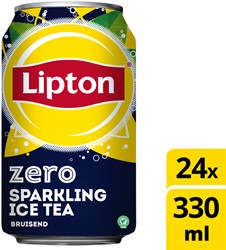 Frisdrank Lipton Ice Tea sparkling zero blik 330ml