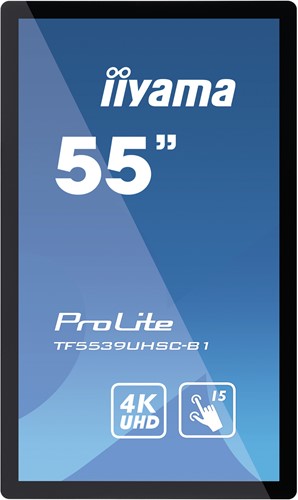 iiyama ProLite TF5539UHSC-B1AG touch screen-monitor 139,7 cm (55") 3840 x 2160 Pixels Multi-touch Multi-gebruiker Zwart-2