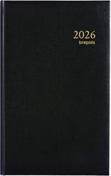 Agenda 2026 Brepols Brefix Lima 1dag/1pagina zwart