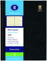 Agenda 2025 Ryam Executive Mundior 7dagen/2pagina's zwart