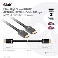 CLUB3D CAC-1374 HDMI kabel 4 m HDMI Type A (Standaard) Zwart-3