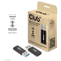 CLUB3D CAC-1525 tussenstuk voor kabels USB A USB TYPE C Zwart-2