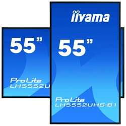 iiyama LH5552UHS-B1 beeldkrant Digitale signage flatscreen 138,7 cm (54.6") VA 4K Ultra HD Zwart Type processor Android 8.0
