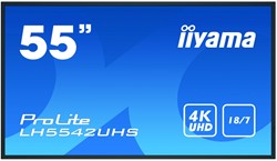 iiyama LH5542UHS-B3 beeldkrant Digitale signage flatscreen 138,7 cm (54.6") IPS 4K Ultra HD Zwart Type processor Android 8.0