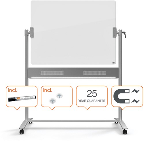 Kantel glasbord Nobo Diamond 90x120cm-1