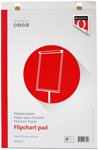 Flipoverpapier Quantore 65x95cm 50vel opgerold in verzenddoos-2
