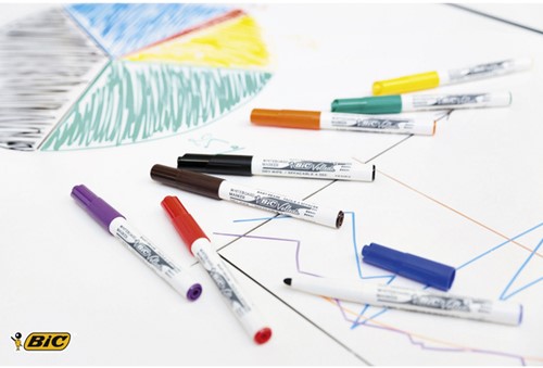 Whiteboardmarker Bic Velleda 1741 rond medium rood-5