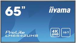 iiyama LH6542UHS-B3 beeldkrant Digitale signage flatscreen 163,8 cm (64.5") IPS 4K Ultra HD Zwart Type processor Android 8.0