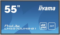 iiyama LH5570UHB-B1 beeldkrant Digitale signage flatscreen 138,7 cm (54.6") VA 4K Ultra HD Zwart Type processor Android 9.0