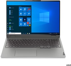 Lenovo ThinkBook 16p Notebook 40,6 cm (16") WQXGA AMD Ryzen 9 32 GB DDR4-SDRAM 1000 GB SSD NVIDIA GeForce RTX 3060 Wi-Fi 6 (802.11ax) Windows 10 Pro Grijs