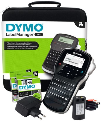 Labelprinter Dymo LabelManager 280 draagbaar qwerty 12mm zwart in koffer-3