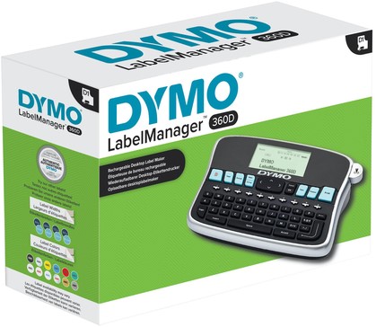 Labelprinter Dymo LabelManager 360D draagbaar azerty 19mm zwart-2