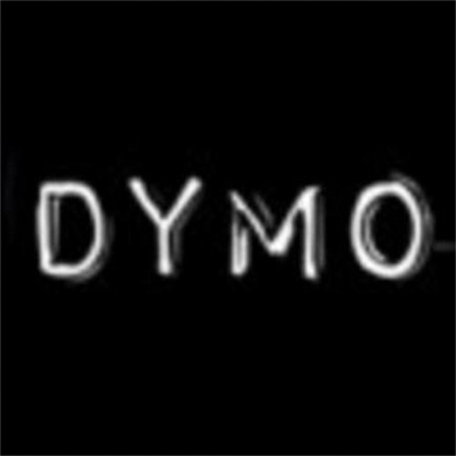 Labeltape Dymo glossy prof 9mmx3m wit op zwart-3