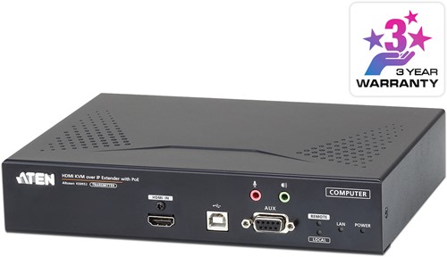 ATEN 4K HDMI enkel display KVM Over IP-zender met PoE-2