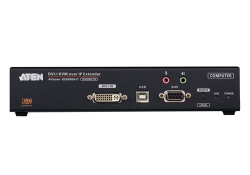 ATEN DVI-I KVM met één weergave via IP-zender met internettoegang-3