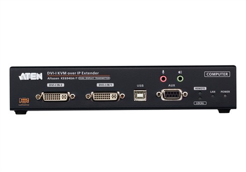 ATEN DVI-I KVM met tweevoudige weergave via IP-zender met internettoegang-3