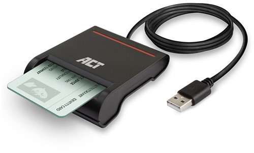 ACT AC6015 smart card reader Binnen USB USB 2.0 Zwart-3