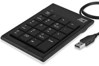 ACT AC5480 numeriek toetsenbord Universeel USB Zwart-3
