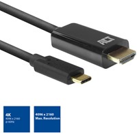 ACT AC7315 video kabel adapter 2 m USB Type-C HDMI Type A (Standaard) Zwart-2