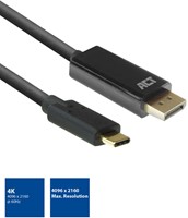 ACT AC7325 video kabel adapter 2 m USB Type-C DisplayPort Zwart-2