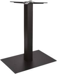 Flat 9470 TB tafelonderstel, plaatstaal, 60 x 40 cm voetplaat, staal, vierkant, onderstel hoogte 73 cm