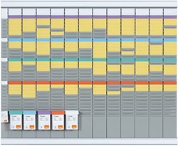 Professioneel jaarplanner T-kaart Nobo met 32 sleuven