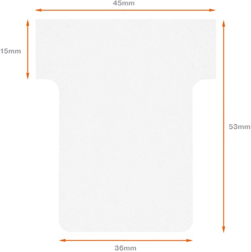 Planbord T-kaart Nobo nr 1.5 36mm wit 100 stuks-3