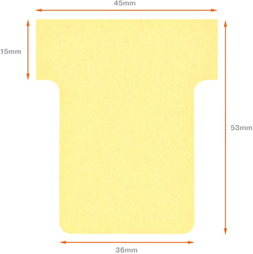 Planbord T-kaart Nobo nr 1.5 36mm geel 100 stuks-3