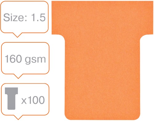 Planbord T-kaart Nobo nr 1.5 36mm oranje-2