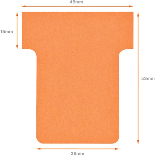 Planbord T-kaart Nobo nr 1.5 36mm oranje-3