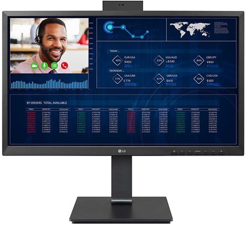 LG 24CN650N-6N Intel® Celeron® 60,5 cm (23.8") 1920 x 1080 Pixels 16 GB eMMC All-in-One thin client Wi-Fi 5 (802.11ac) Zwart-2