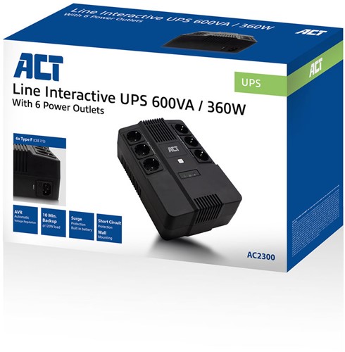 ACT AC2300 UPS Line-interactive 0,6 kVA 360 W-2