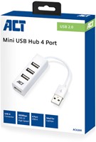 ACT AC6200 interface hub USB 2.0 480 Mbit/s Wit-3