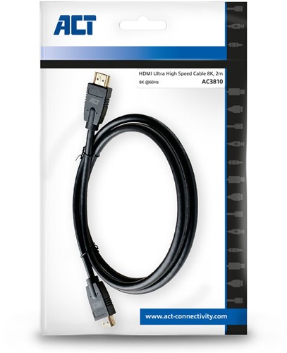 ACT AC3810 HDMI kabel 2 m HDMI Type A (Standaard) Zwart-2