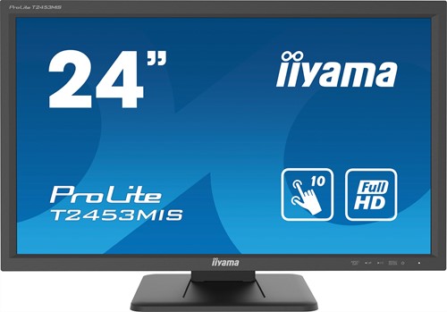 iiyama ProLite T2453MIS-B1 touch screen-monitor 59,9 cm (23.6") 1920 x 1080 Pixels Multi-touch Multi-gebruiker Zwart
