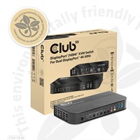 CLUB3D DisplayPort/HDMI KVM Switch For Dual DisplayPort 4K 60Hz-2