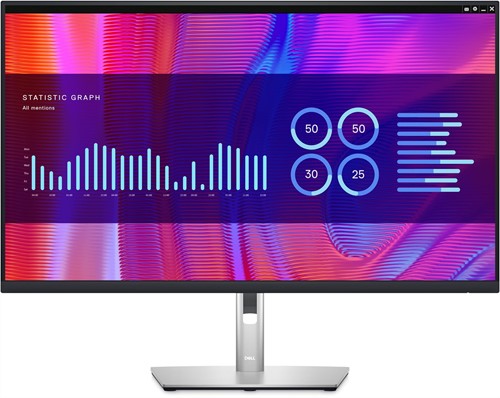DELL P Series P3223DE 80 cm (31.5") 2560 x 1440 Pixels Quad HD LCD Zwart, Zilver