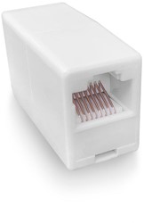 ACT AC4105 tussenstuk voor kabels RJ-45 Wit