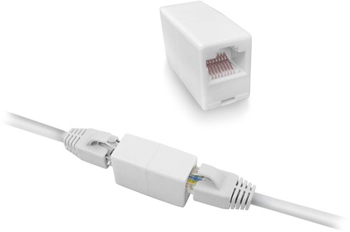 ACT AC4105 tussenstuk voor kabels RJ-45 Wit-2